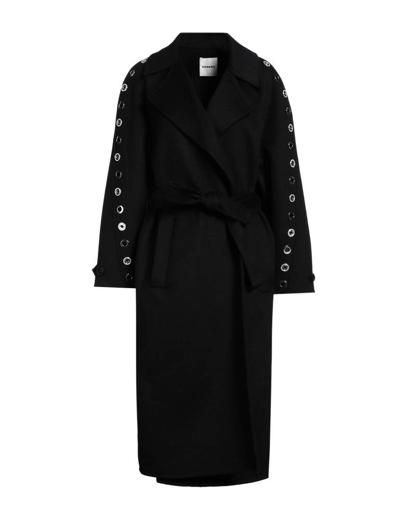 SANDRO Mantel Damen Schwarz von SANDRO