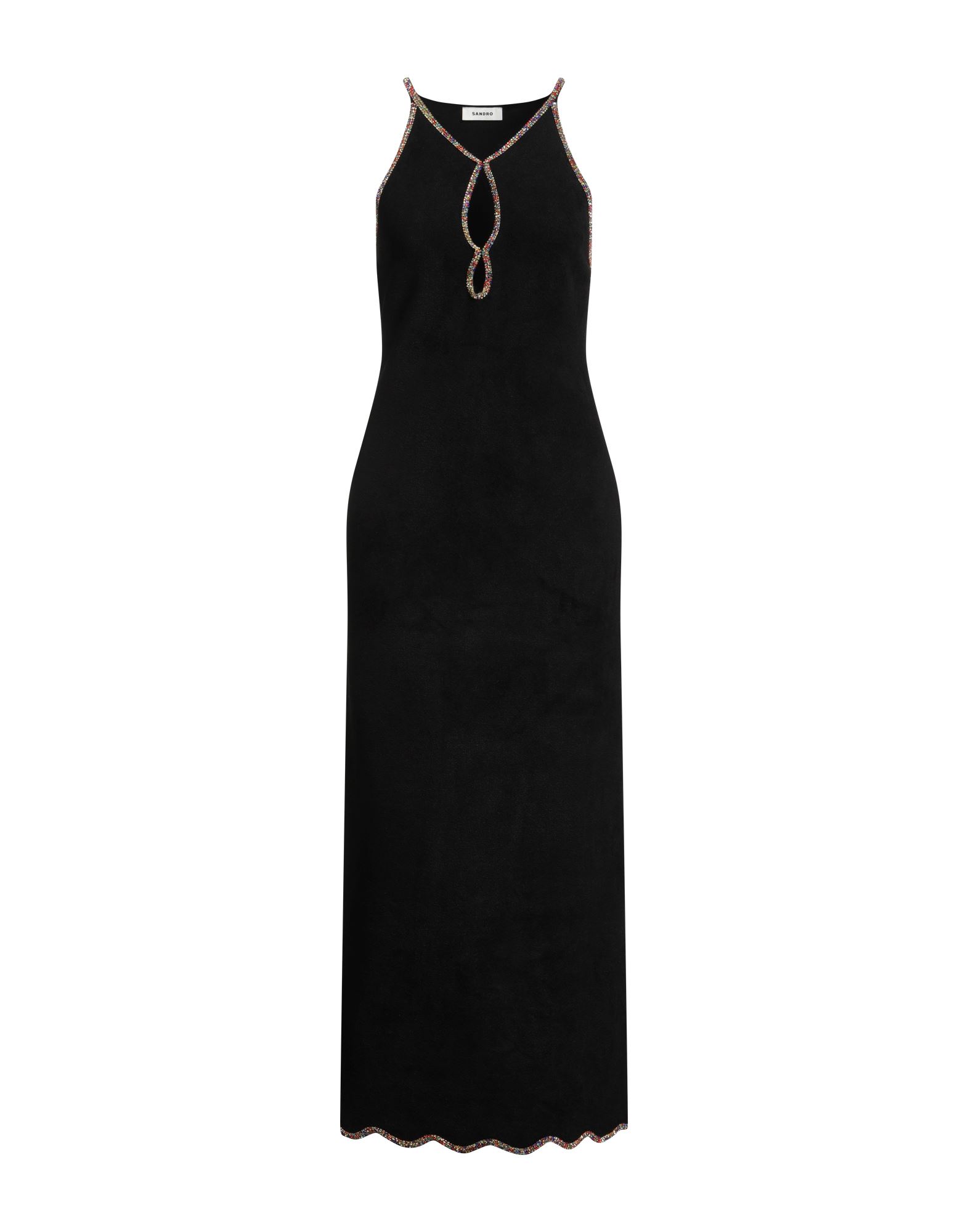 SANDRO Maxi-kleid Damen Schwarz SANDRO Maxi-kleid Damen Schwarz von SANDRO