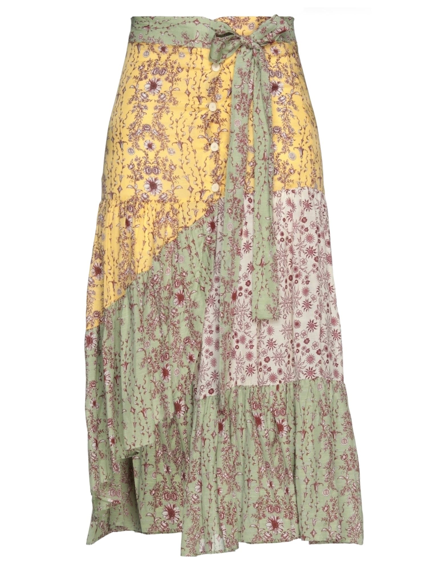 SANDRO Midi-rock Damen Gelb SANDRO Midi-rock Damen Gelb von SANDRO