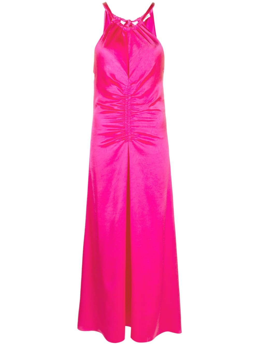 SANDRO Maxikleid aus Satin - Rosa von SANDRO