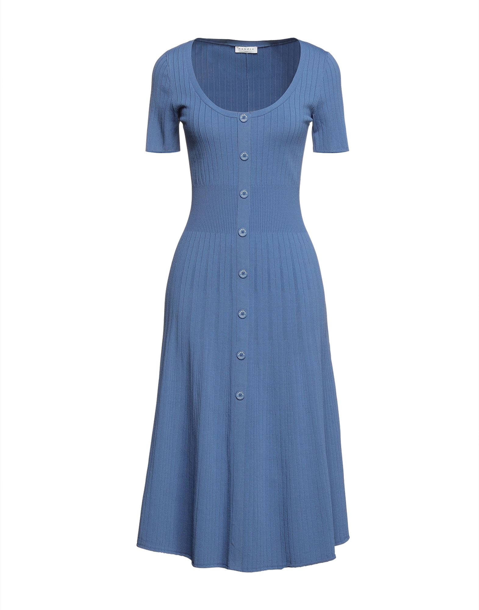 SANDRO Midi-kleid Damen Blaugrau von SANDRO