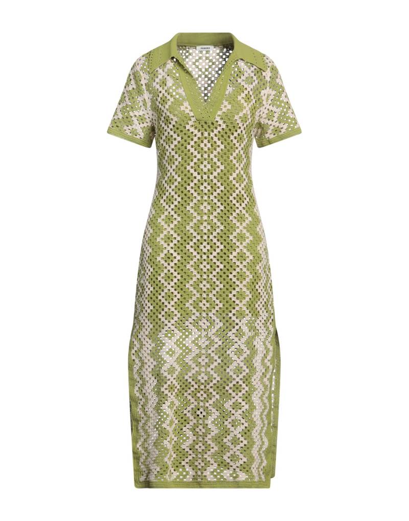 SANDRO Midi-kleid Damen Grün von SANDRO