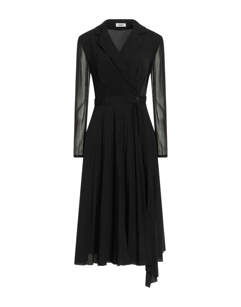 SANDRO Midi-kleid Damen Schwarz von SANDRO