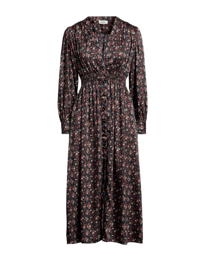 SANDRO Midi-kleid Damen Schwarz von SANDRO
