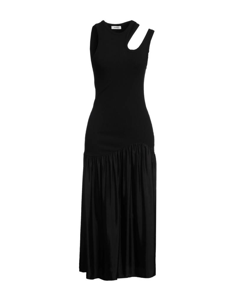 SANDRO Midi-kleid Damen Schwarz von SANDRO
