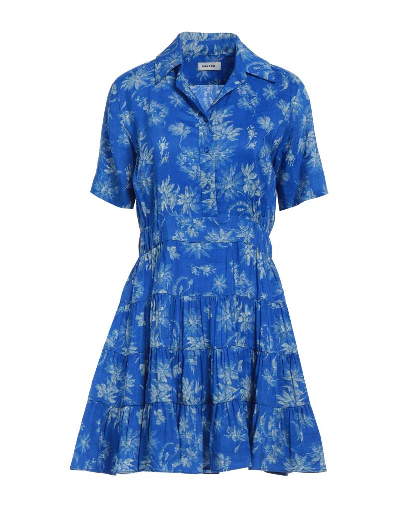 SANDRO Mini-kleid Damen Azurblau von SANDRO