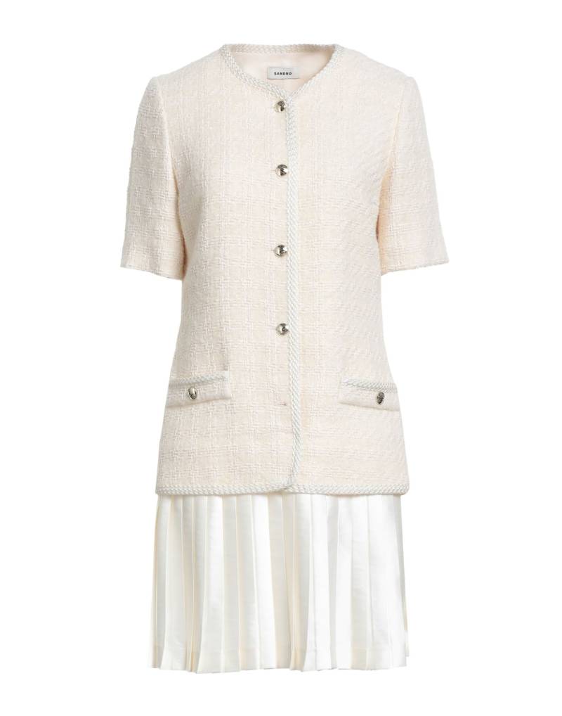 SANDRO Mini-kleid Damen Cremeweiß von SANDRO