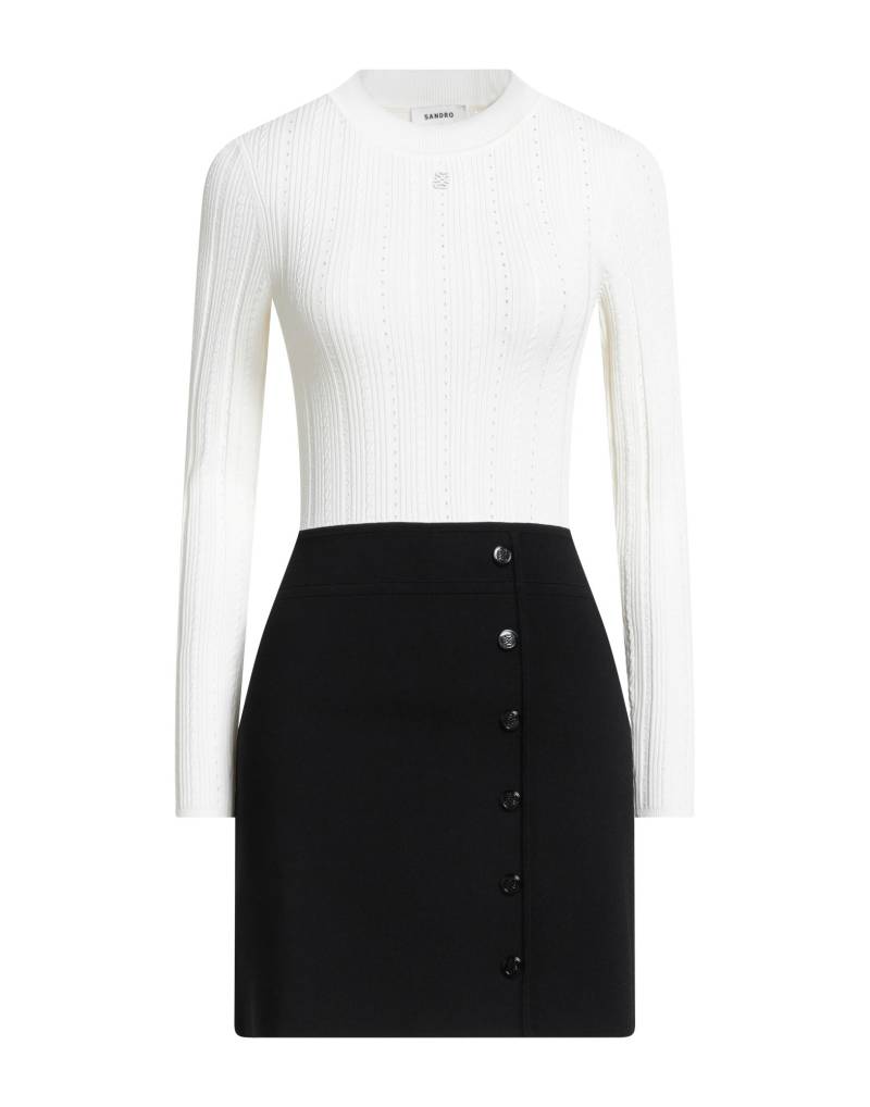 SANDRO Mini-kleid Damen Cremeweiß von SANDRO