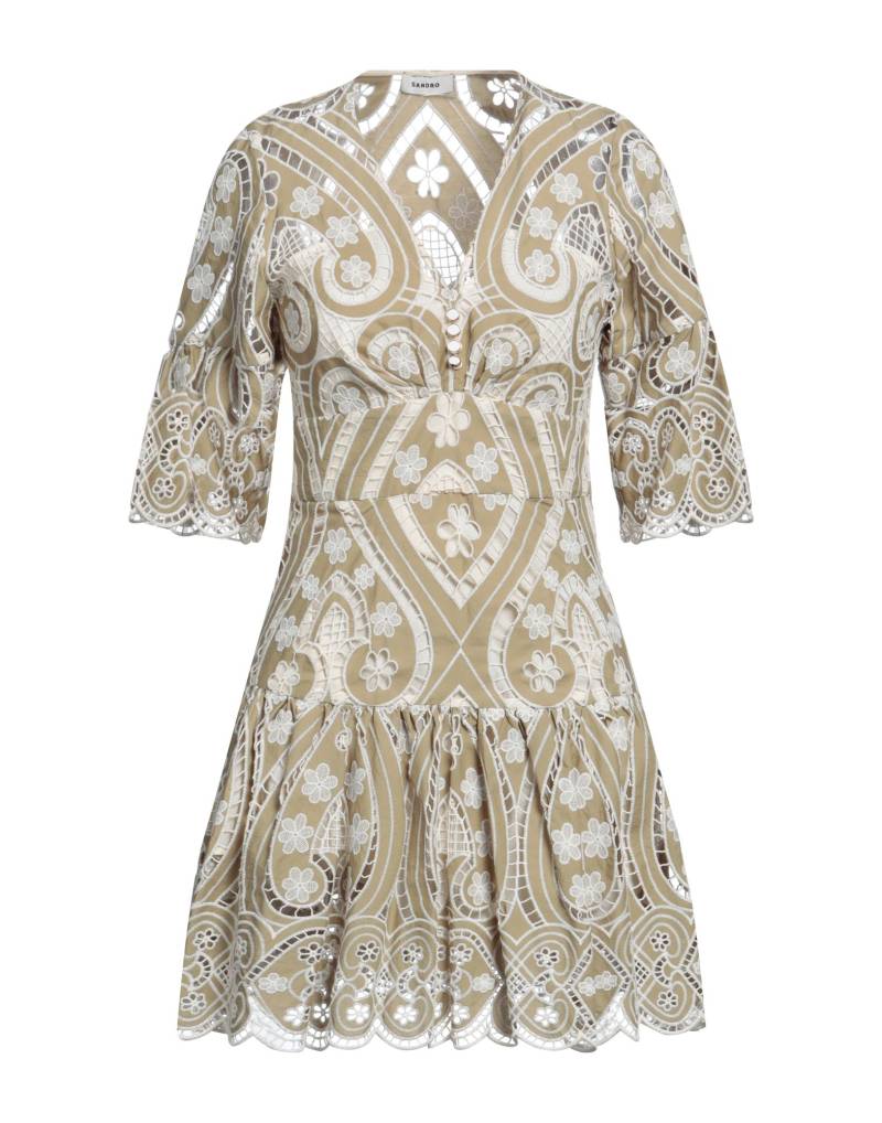 SANDRO Mini-kleid Damen Khaki von SANDRO