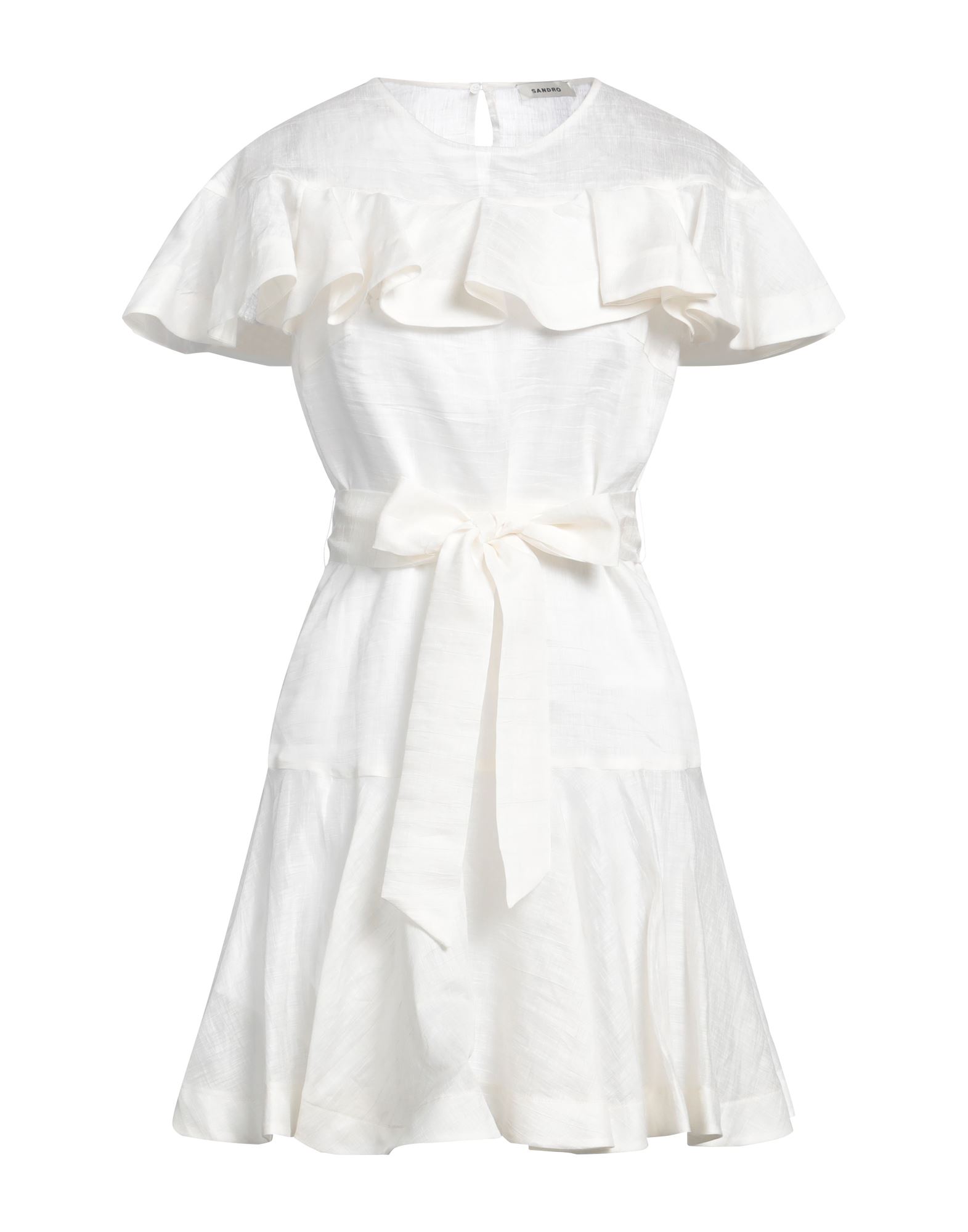 SANDRO Mini-kleid Damen Off white von SANDRO