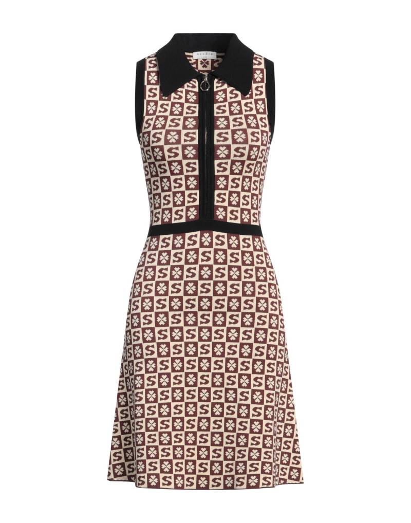 SANDRO Mini-kleid Damen Schokobraun von SANDRO
