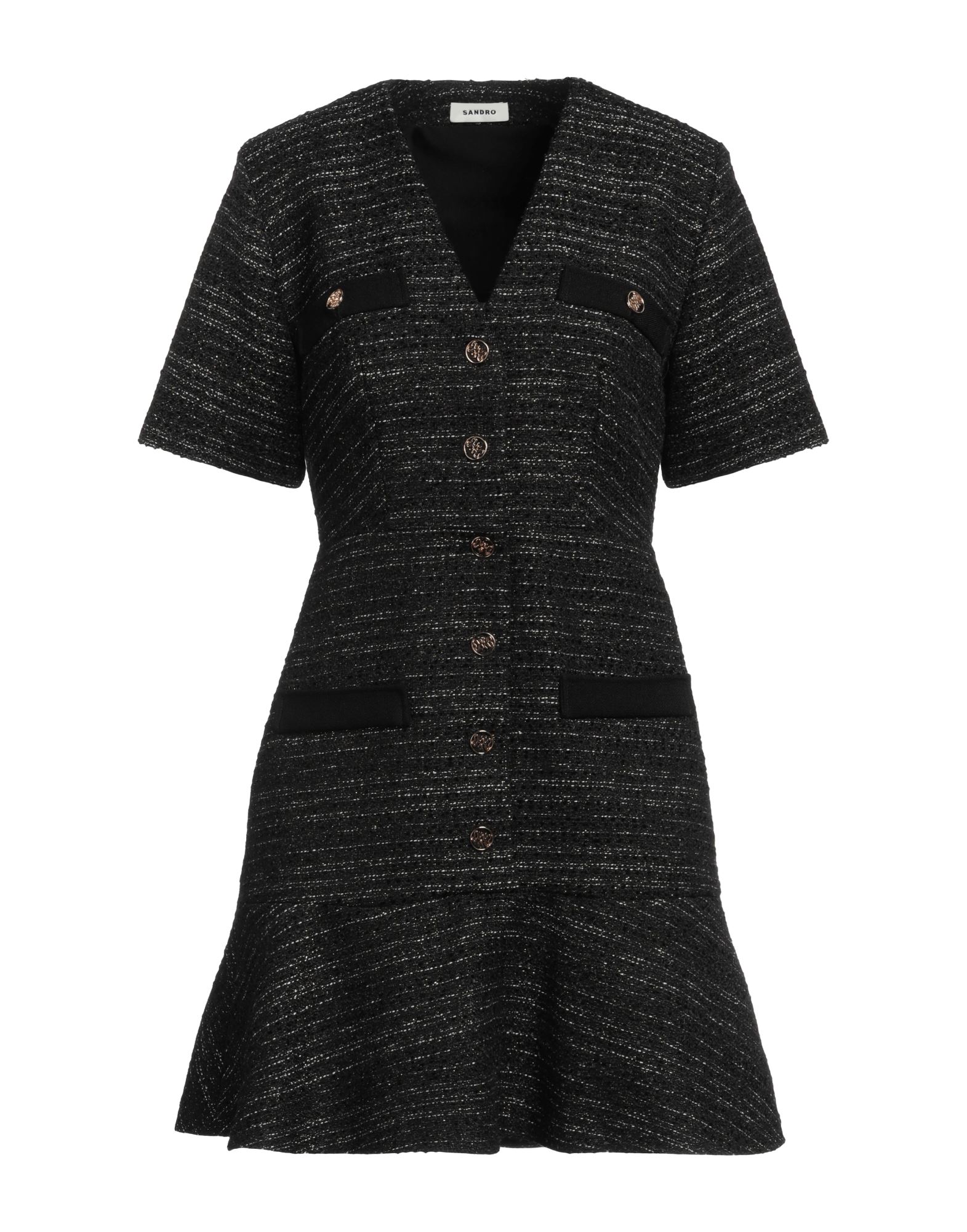 SANDRO Mini-kleid Damen Schwarz von SANDRO
