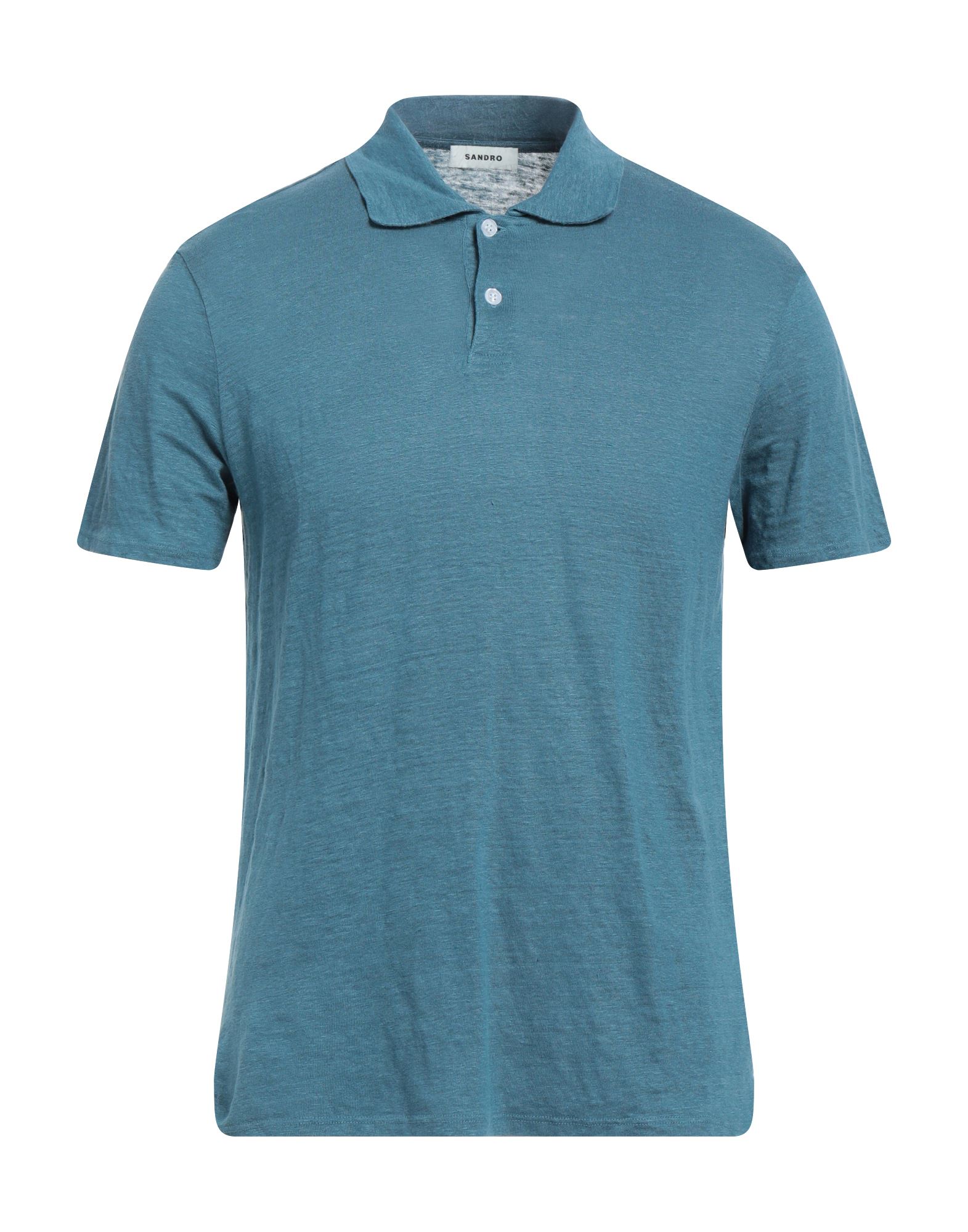 SANDRO Poloshirt Herren Blaugrau von SANDRO