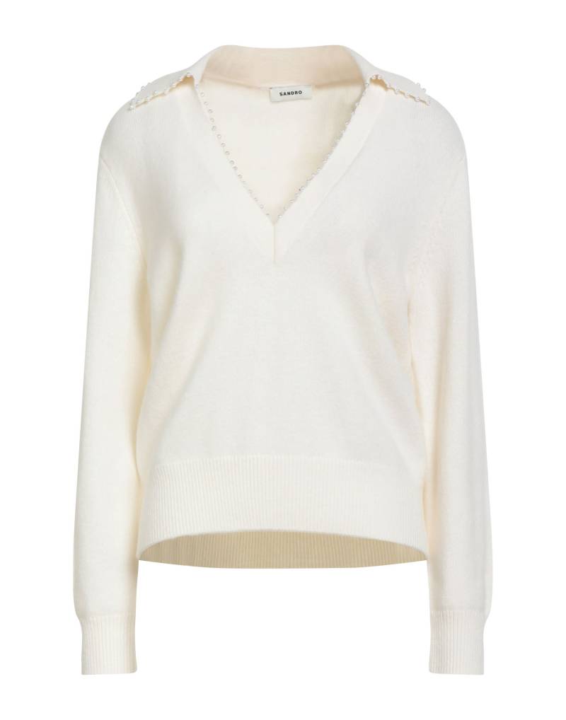 SANDRO Pullover Damen Cremeweiß von SANDRO