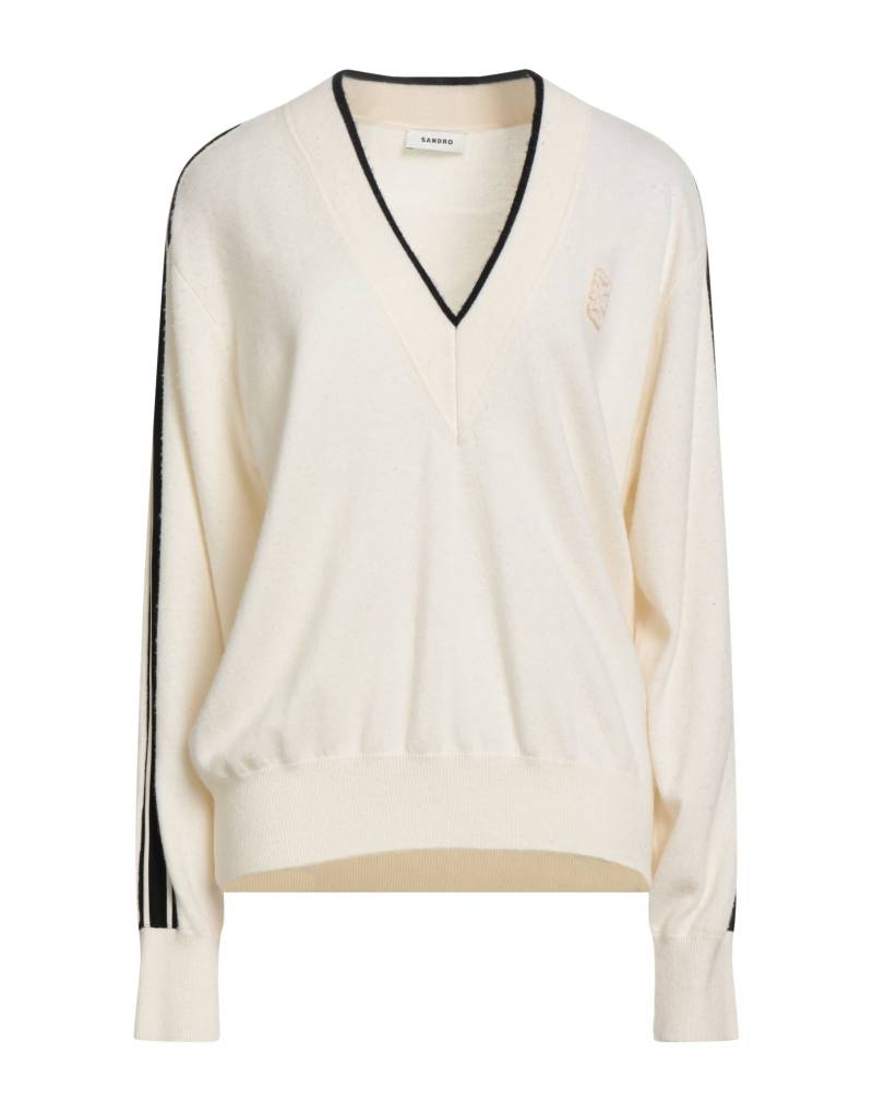 SANDRO Pullover Damen Cremeweiß von SANDRO