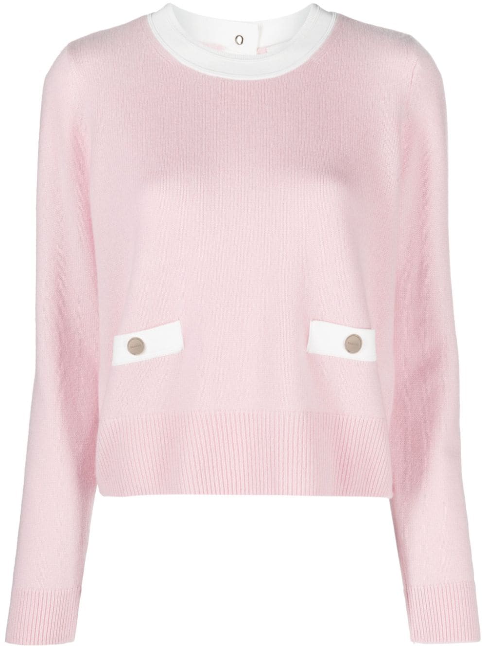 SANDRO Pullover mit Kontrasteinsätzen - Rosa von SANDRO