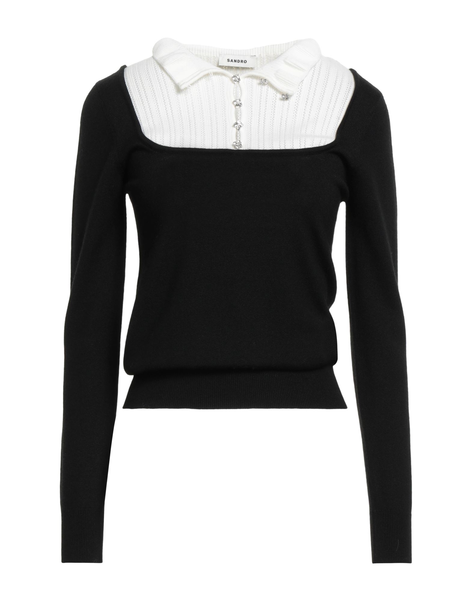 SANDRO Rollkragenpullover Damen Schwarz von SANDRO