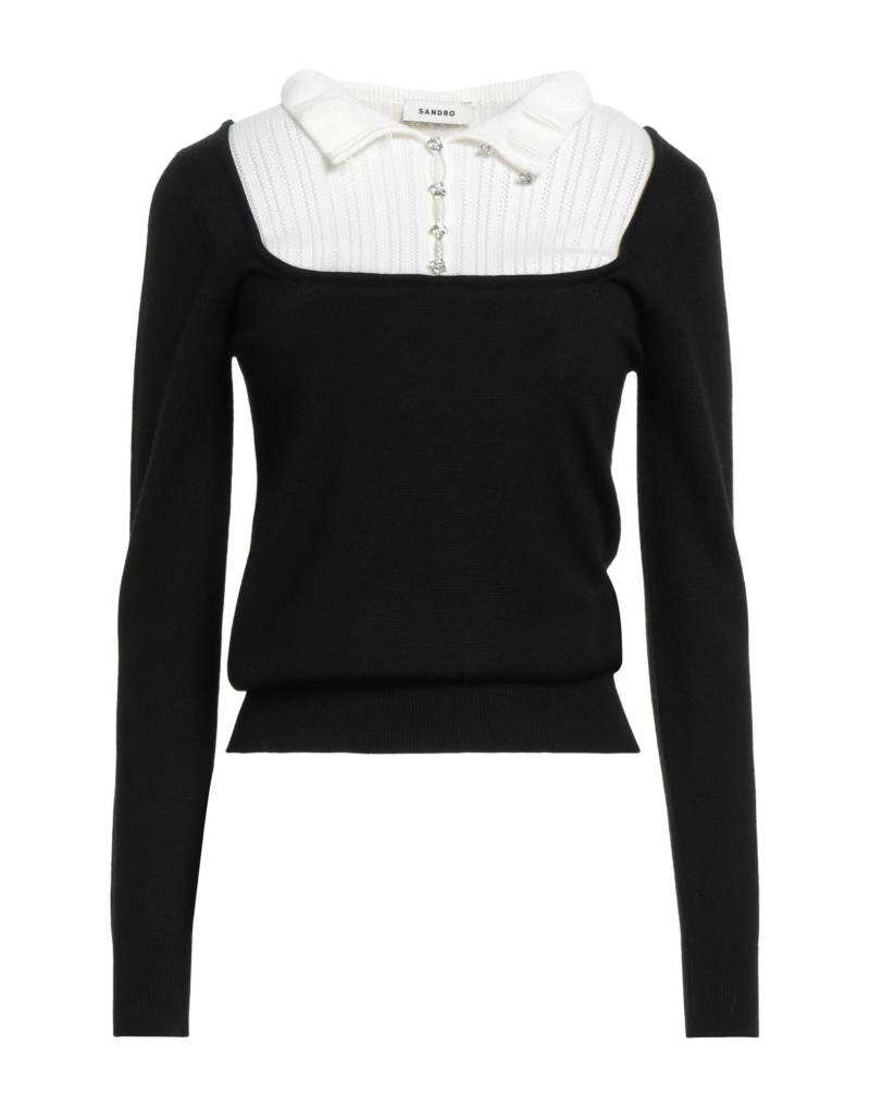 SANDRO Rollkragenpullover Damen Schwarz SANDRO Rollkragenpullover Damen Schwarz von SANDRO