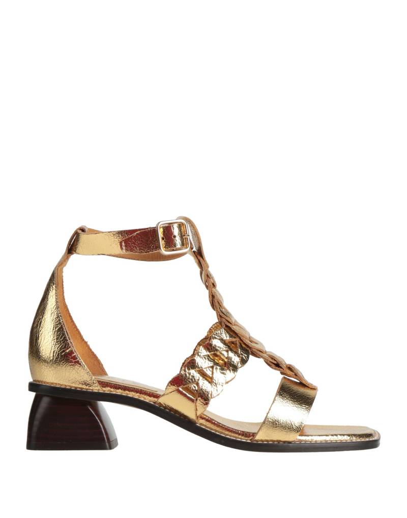 SANDRO Sandale Damen Gold von SANDRO