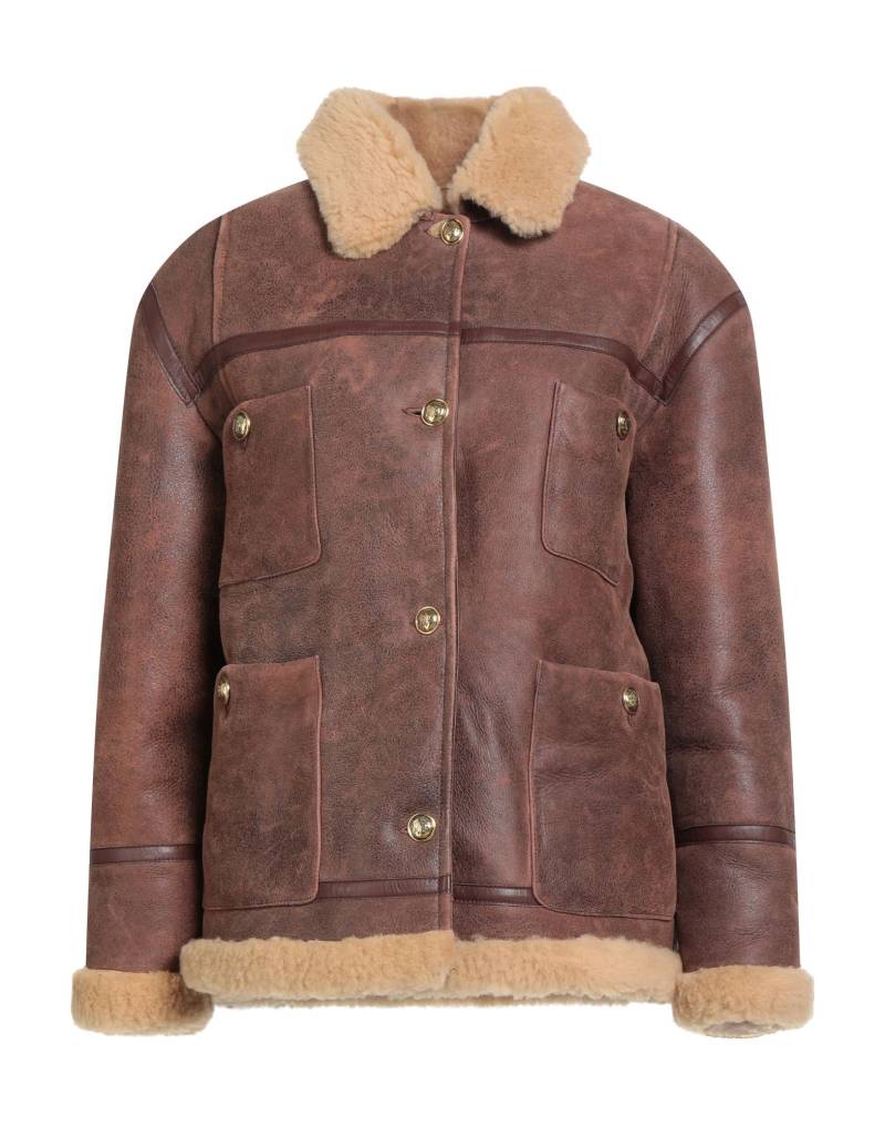 SANDRO Shearling- & Kunstfell Damen Braun von SANDRO