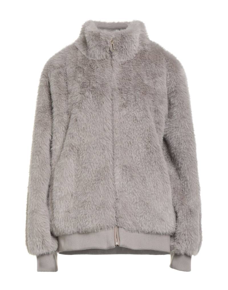 SANDRO Shearling- & Kunstfell Damen Grau von SANDRO