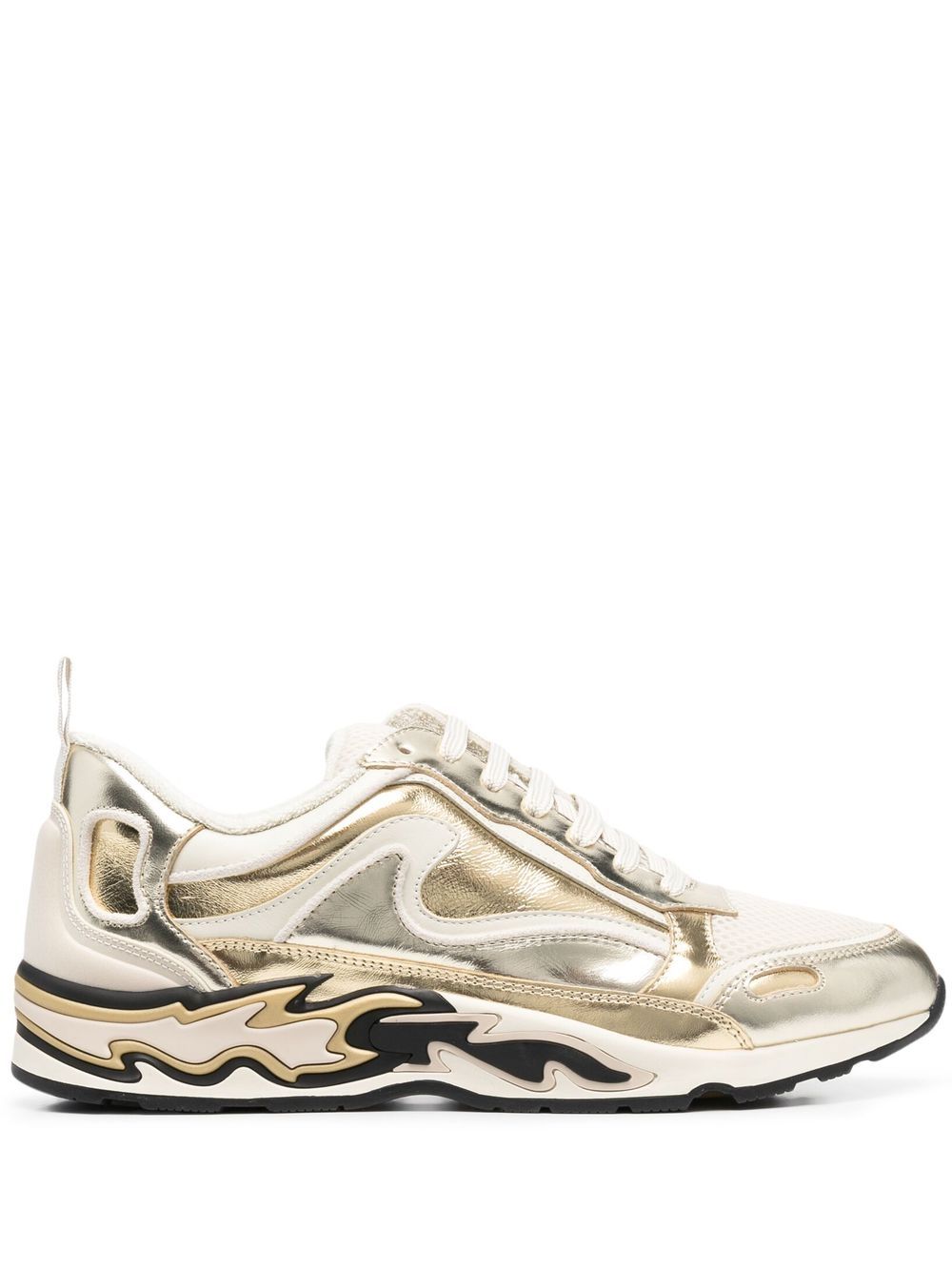 SANDRO Sneakers mit Flammendetail - Gold von SANDRO