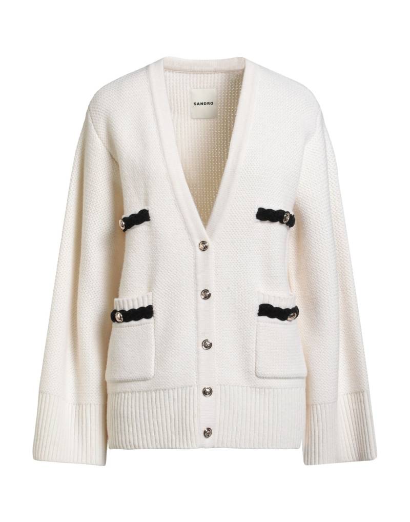 SANDRO Strickjacke Damen Cremeweiß von SANDRO
