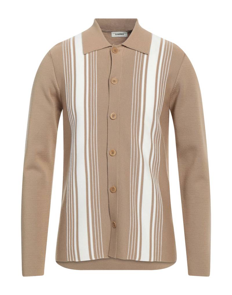 SANDRO Strickjacke Herren Khaki von SANDRO