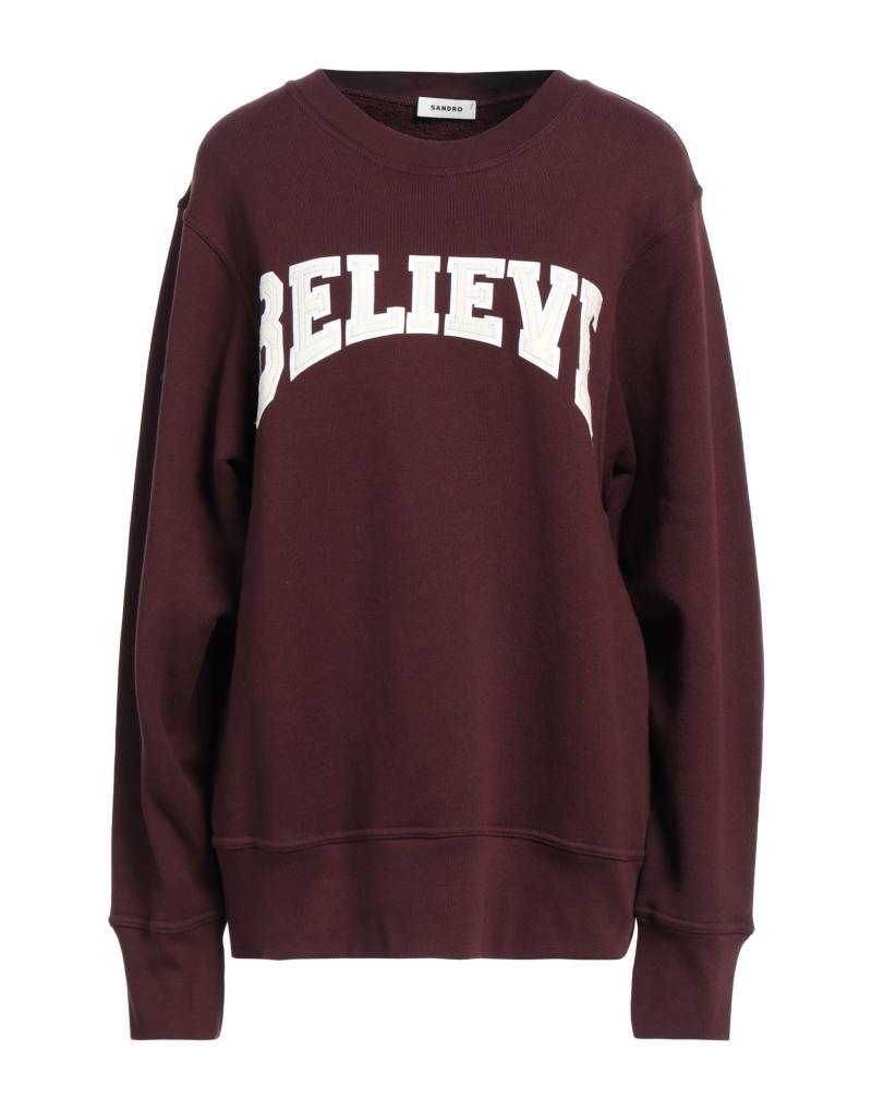 SANDRO Sweatshirt Damen Schokobraun von SANDRO