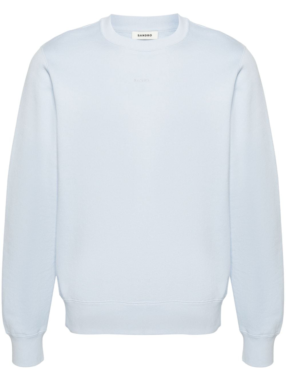 SANDRO Sweatshirt mit Logo-Stickerei - Blau von SANDRO