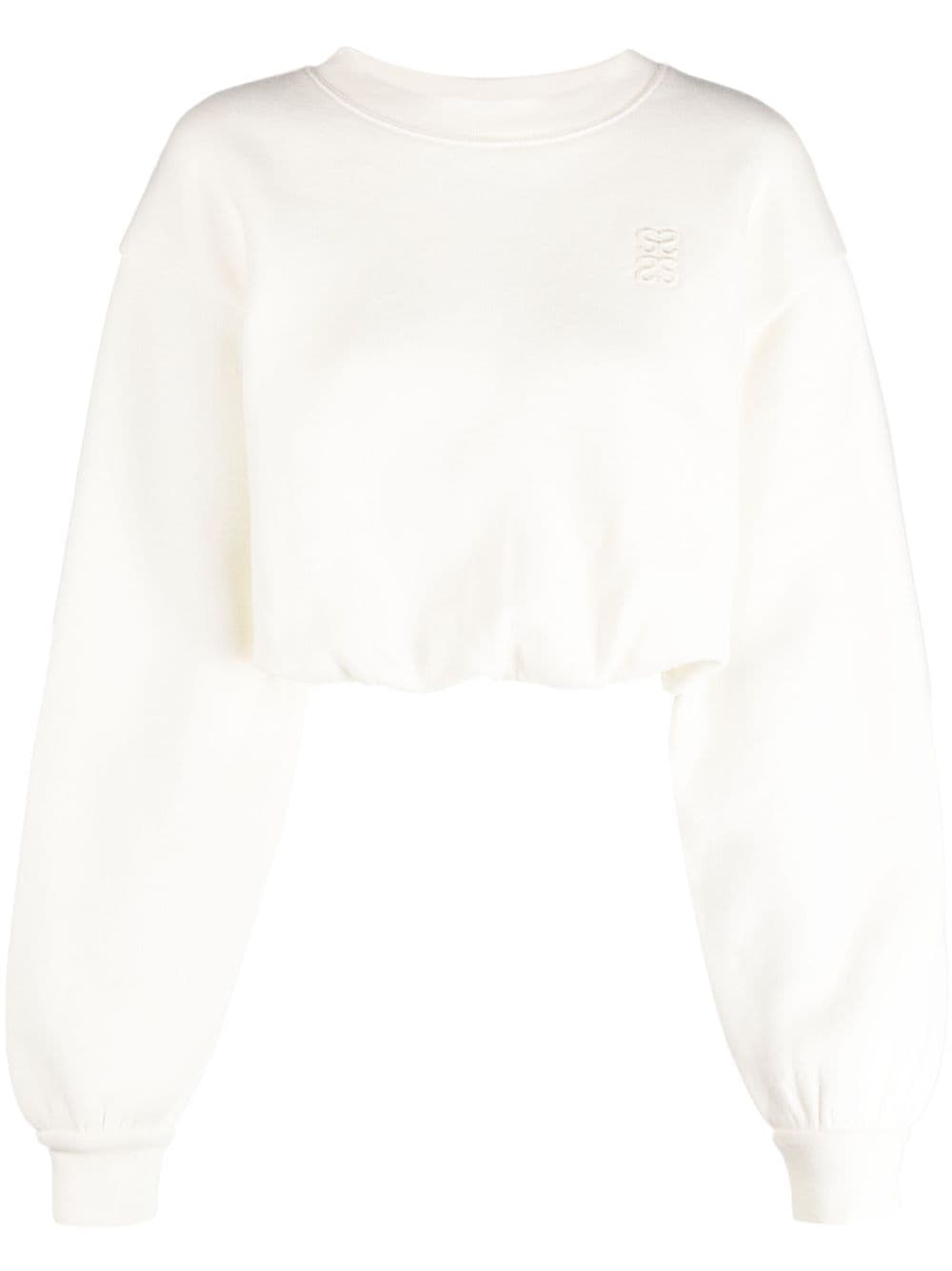 SANDRO Sweatshirt mit Logo-Stickerei - Weiß von SANDRO