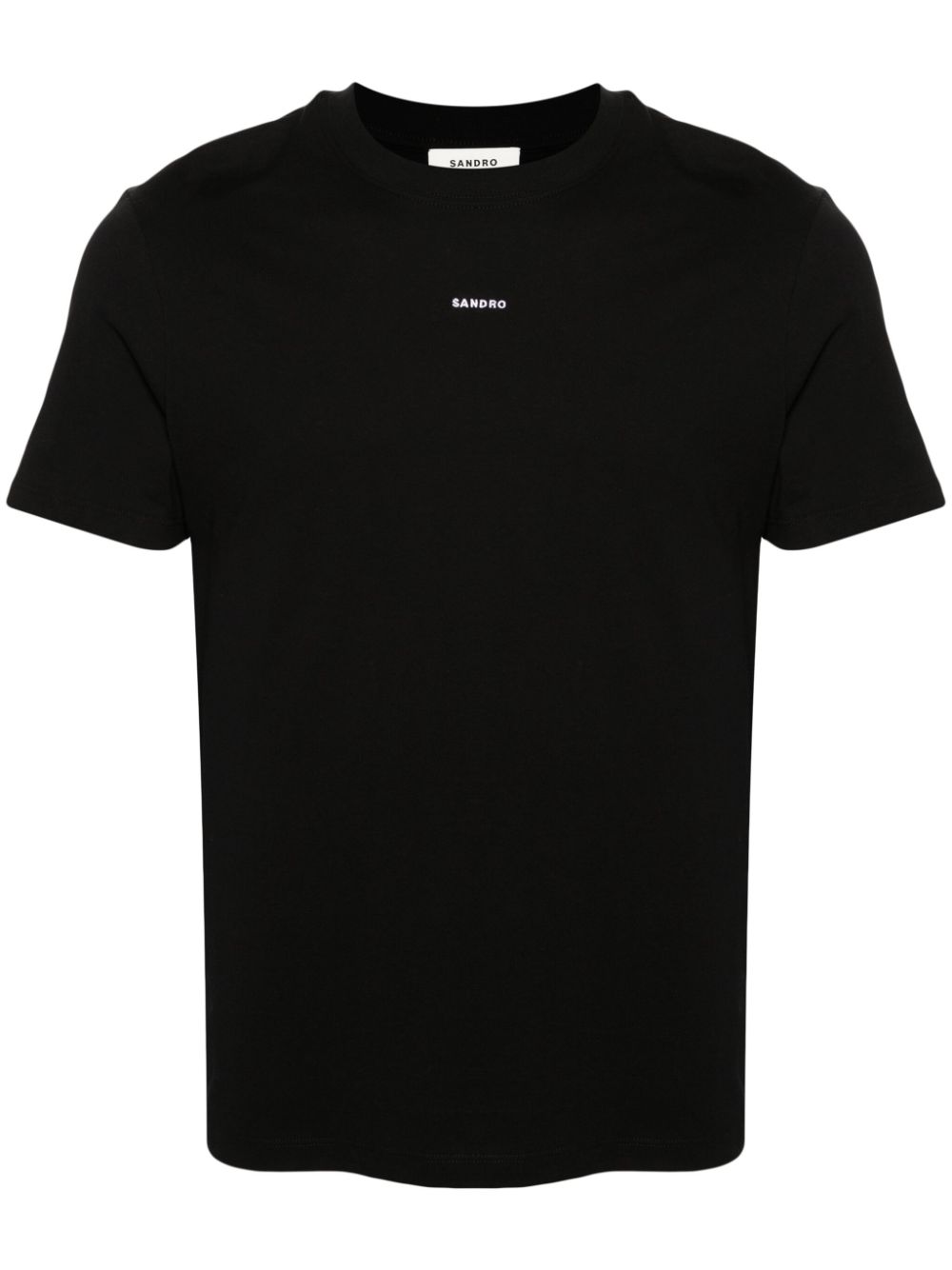 SANDRO T-Shirt mit Logo-Stickerei - Schwarz von SANDRO