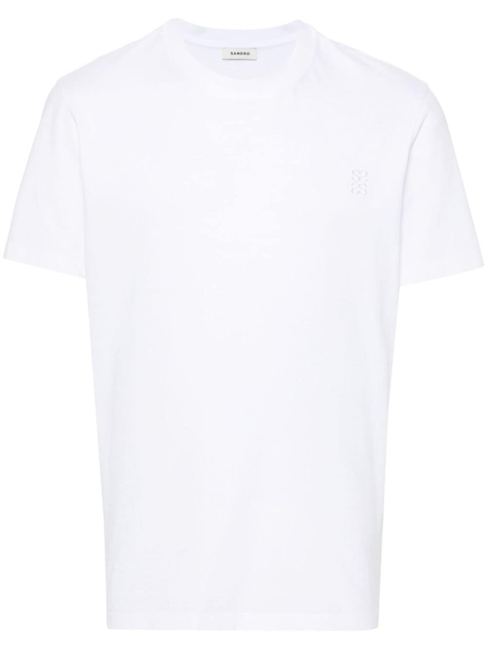 SANDRO T-Shirt mit Logo-Stickerei - Weiß von SANDRO