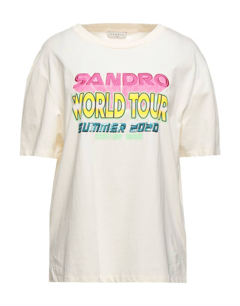 SANDRO T-shirts Damen Elfenbein von SANDRO