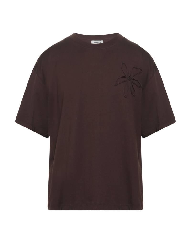 SANDRO T-shirts Herren Schokobraun von SANDRO