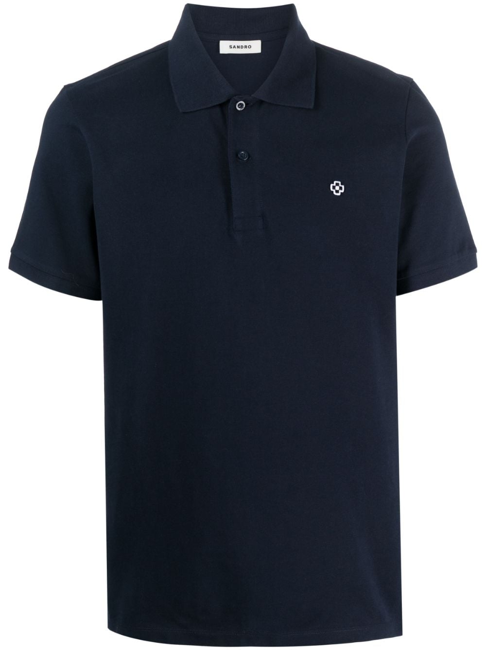 SANDRO Poloshirt mit Logo-Stickerei - Blau von SANDRO