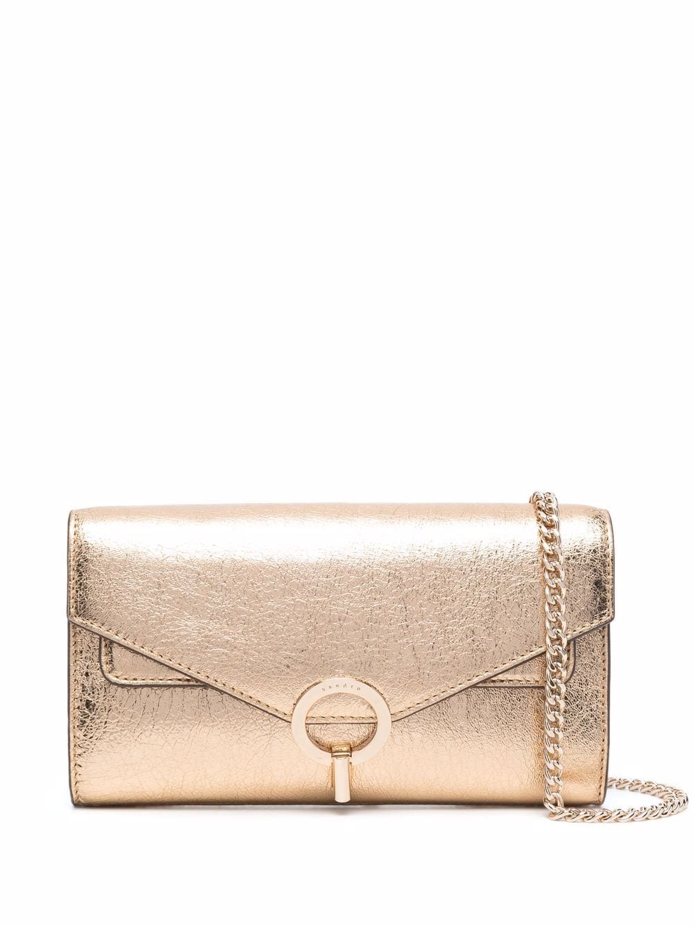 SANDRO Handtasche im Metallic-Look - Gold von SANDRO