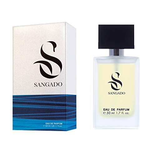 SANGADO Unbesiegbar Parfüm für Herren, 8-10 Stunden Langanhaltend, Luxuriös duftend, Holziger Aquatisches, Zarte französische Essenszen, Extra-konzentriert (Eau de Parfum), 50ml von SANGADO