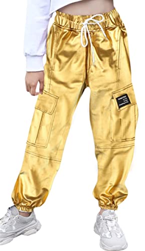 SANGTREE Cargo-Jogginghose für Mädchen und Damen, 3 Jahre, Damen, Größe 3XL, Gold, Groß von SANGTREE