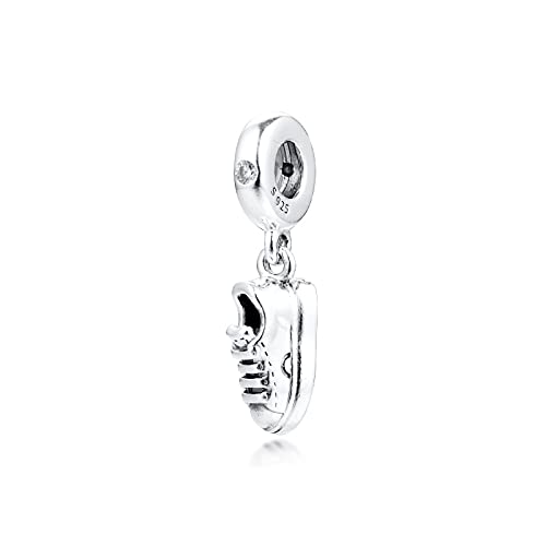 Charms S925 Sterling Silber Frühling Sneaker Schuh Charms Perlen Anhänger Für Frauen Mädchen Tochter Mutter Freunde, Kompatibel Mit Pandora Charm Bracelets von SANHUA