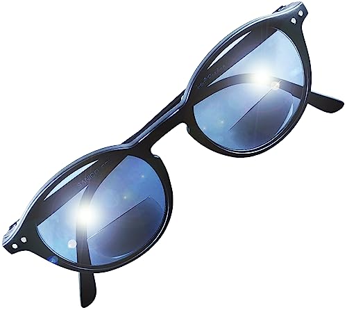 SANICO modische design Lese-Sonnenbrille Sehstärke 1,0 Schwarz Sehhilfe Lesehilfe Lese-Brille Damen Herren 1.0 Dioptrien Sonnen-Brille Herren Damen 1 0 lesen schwarz modern UV leicht unisex I Canarie von SANICO