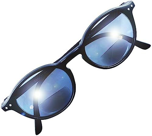 SANICO modische design Lese-Sonnenbrille Sehstärke 3,0 Schwarz Sehhilfe Lesehilfe Lese-Brille Damen Herren 3.0 Dioptrien Sonnen-Brille Herren Damen 3 0 lesen schwarz modern UV leicht unisex I Canarie von SANICO