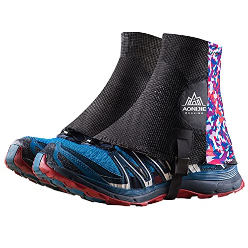 SANIQUEEN.G Damen und Herren Reflektierende Gamaschen UV-Schutz Trail Low Gaiters for Running Hiking (Violett) von SANIQUEEN.G