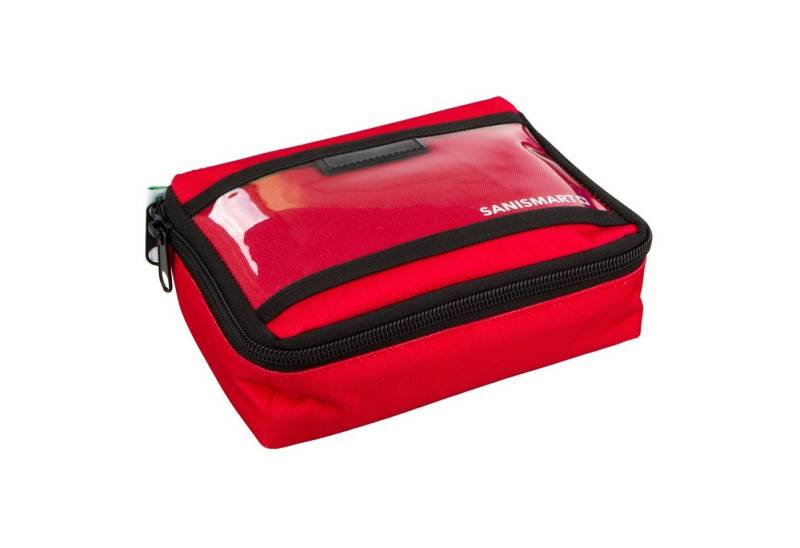 SANISMART Arzttasche Ampullarium S Nylon Rot 19 x 14,5 x 6 cm für 50 Ampullen von SANISMART