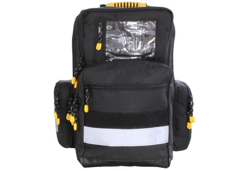 SANISMART Arzttasche Notfallrucksack MEDICUS M Schwarz Nylon 46 x 30 x 17 cm von SANISMART