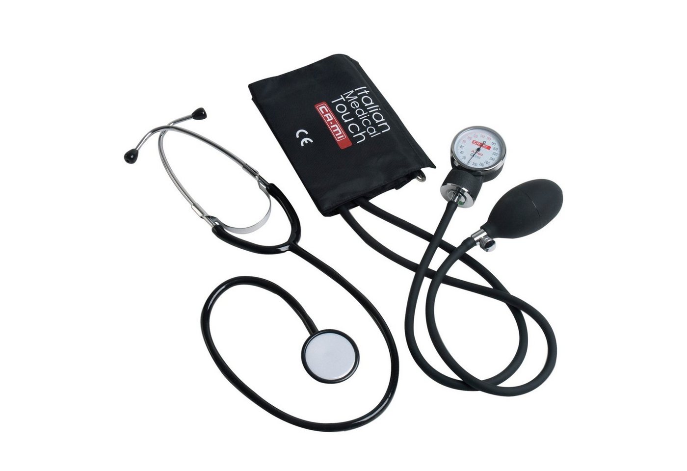 SANISMART Blutdruckmessgerät CA-MI A-100 Aneroid Blutdruckmessgerät + Stethoskop von SANISMART