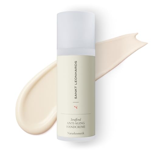 SANKT LEONHARDS - Straffende Anti-Aging Handcreme - 50ml - gegen rissige Hände & Pigmentflecken - verbessert die Hautelastizität - mit Bio-Molke, Vitamin C aus Birkenblätterextrakt & Black BeeOme™ von SANKT LEONHARDS