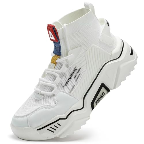 SANNAX Herren Sportschuhe Atmungsaktive Turnschuhe Leicht Wanderschuhe High Top Sneakers Outdoor Fitnessschuhe Lässige Designerschuh SANNAX Herren Sportschuhe Atmungsaktive Turnschuhe Leicht Wanderschuhe High Top Sneakers Outdoor Fitnessschuhe Lässige Designerschuh von SANNAX