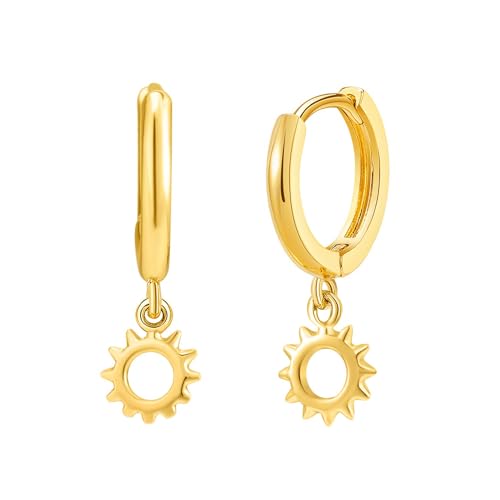 SANNYRA Huggie-Ohrringe für Damen, 14 Karat vergoldet, Strand-Ohrringe, Seestern, Schmetterling, Mond, Stern, Muschelschmuck, goldene Huggie-Creolen für Frauen, Zirkonia, kein Edelstein SANNYRA Huggie-Ohrringe für Damen, 14 Karat vergoldet, Strand-Ohrringe, Seestern, Schmetterling, Mond, Stern, Muschelschmuck, goldene Huggie-Creolen für Frauen, Zirkonia, kein Edelstein von SANNYRA