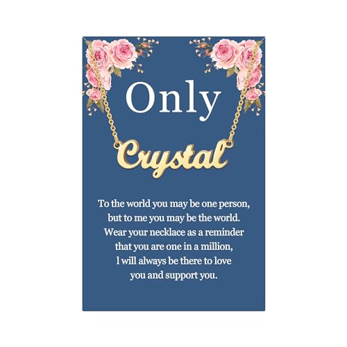 SANNYRA Namenskette, personalisierbar, 18 Karat vergoldet, versilbert, personalisierbar, Schmuckgeschenke für Frauen, Pre-made Name, Edelstahl, Kein Edelstein SANNYRA Namenskette, personalisierbar, 18 Karat vergoldet, versilbert, personalisierbar, Schmuckgeschenke für Frauen, Pre-made Name, Edelstahl, Kein Edelstein von SANNYRA